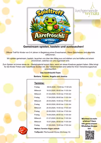 Flyer Spieltreff Aarefröschli